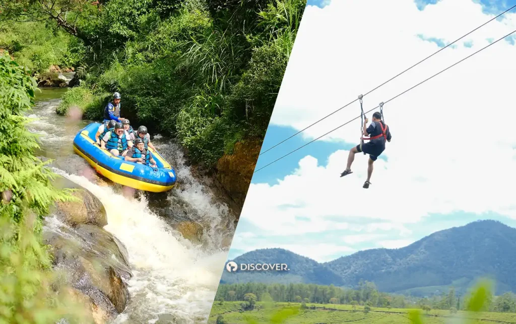 rafting, flyingfox